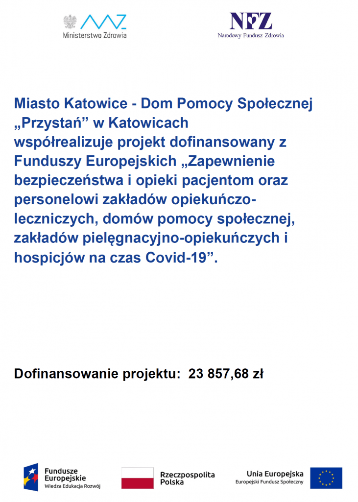 Obraz przedstawia informacje opisane w poście, związane z projektem unijnym.